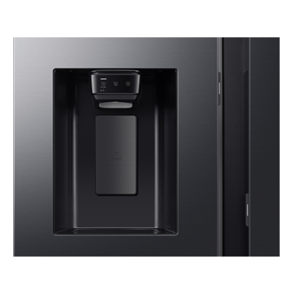 Bespoke AI Refrigerator SBS Auto Open Door Detail-Dispenser Black Doi 