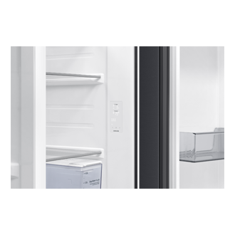 Bespoke AI Refrigerator SBS Auto Open Door Detail-Display Black Doi 