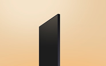 Le haut du téléviseur s'affiche.