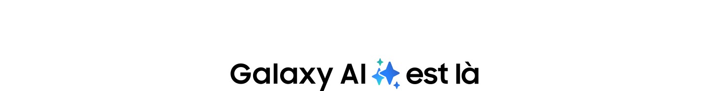 « La Galaxy AI est arrivée » en texte.