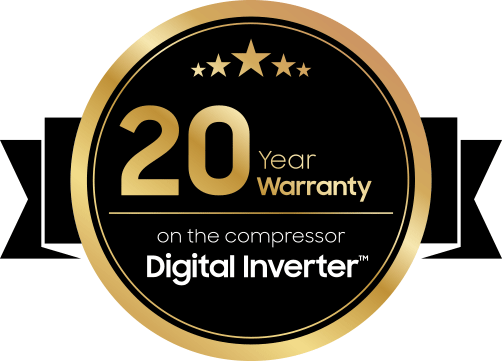 Tecnologia Digital Inverter - 20 anos de garantia