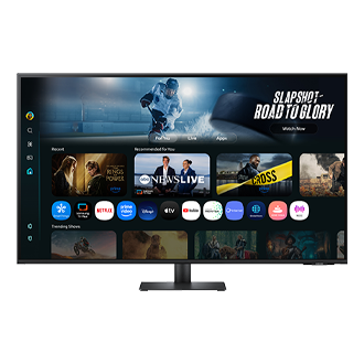 43" Smart Monitor M7 M70F (Black) 4K Samsung Vision AI Front2 Black 