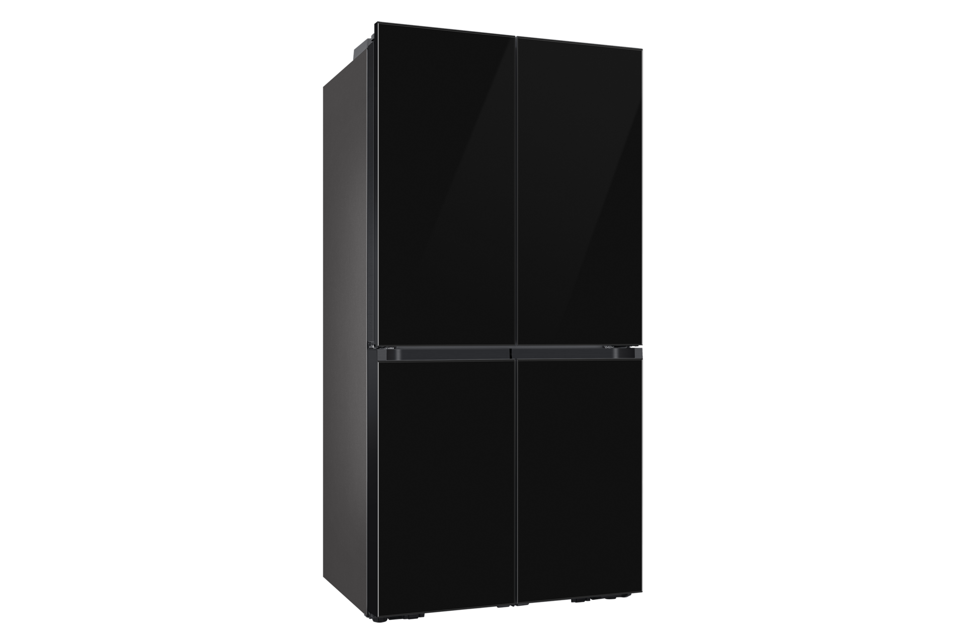BESPOKE RF9000 T Style French Door Refrigerator with Beverage Center™ L-Perspective Clean Black 