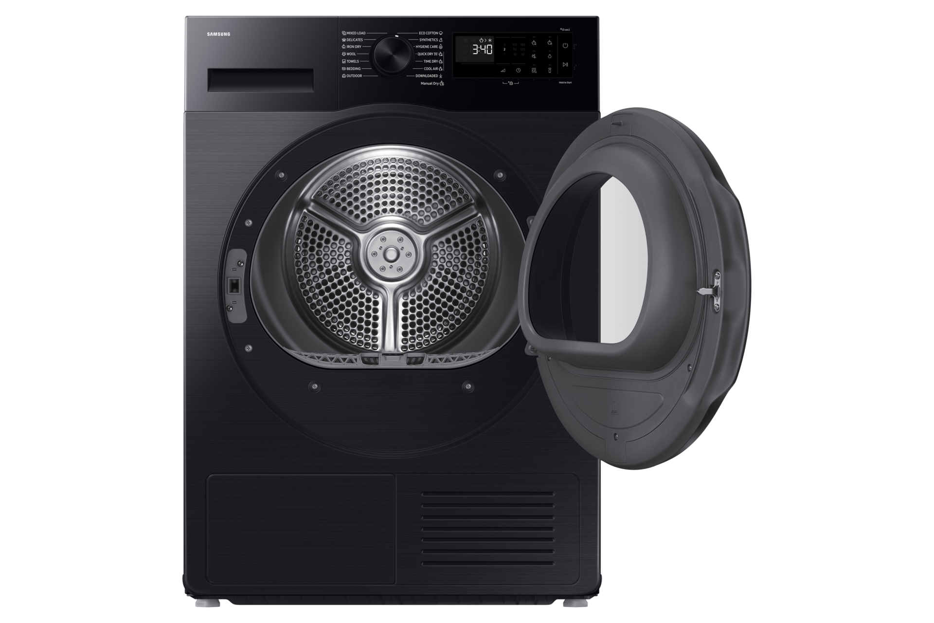 DV5000D Dryer with SpaceMax™ and Hygiene Care Front-Open Black 