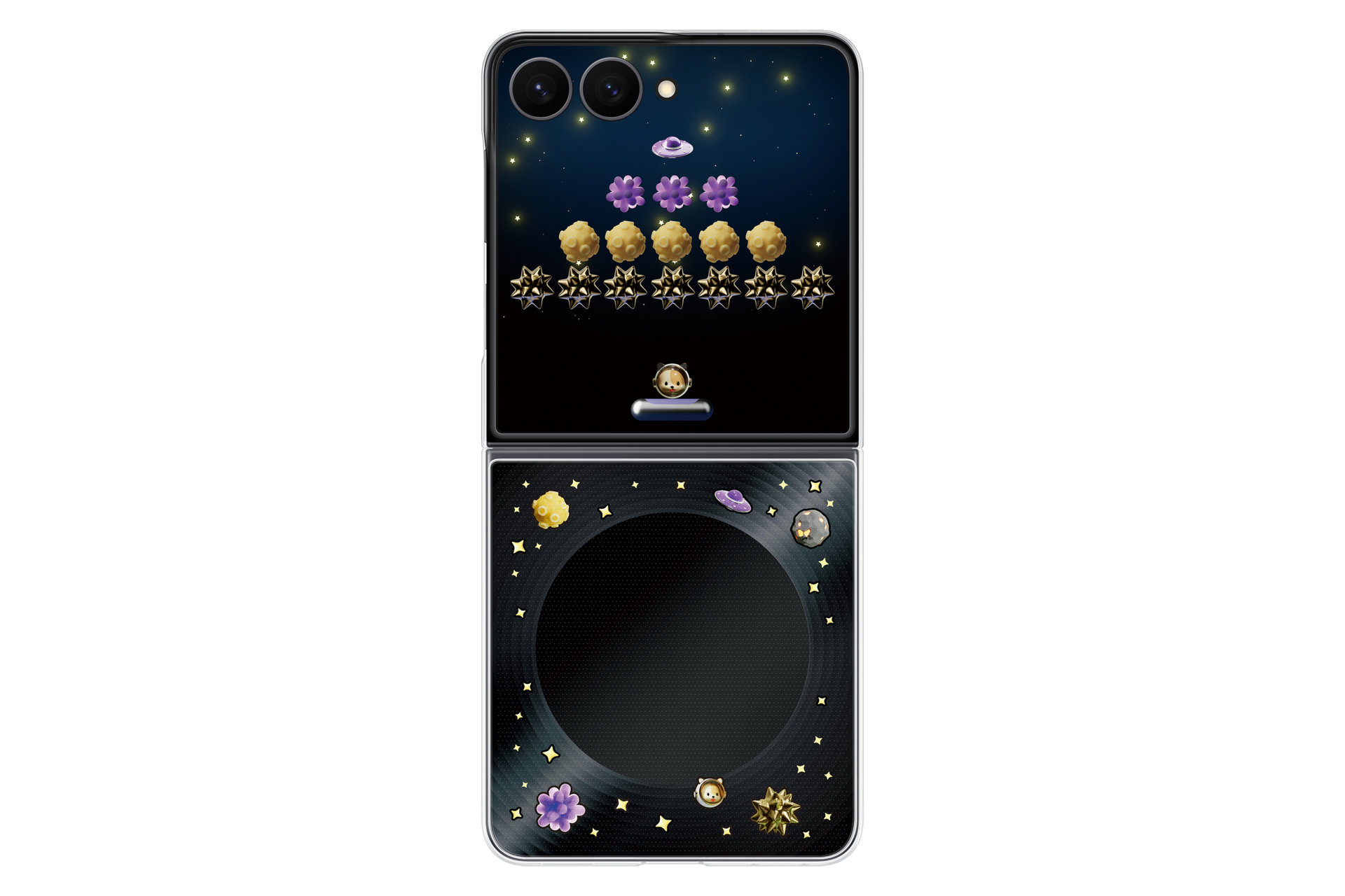 Galaxy Z Flip8 Flipsuit Case Front2 Black 