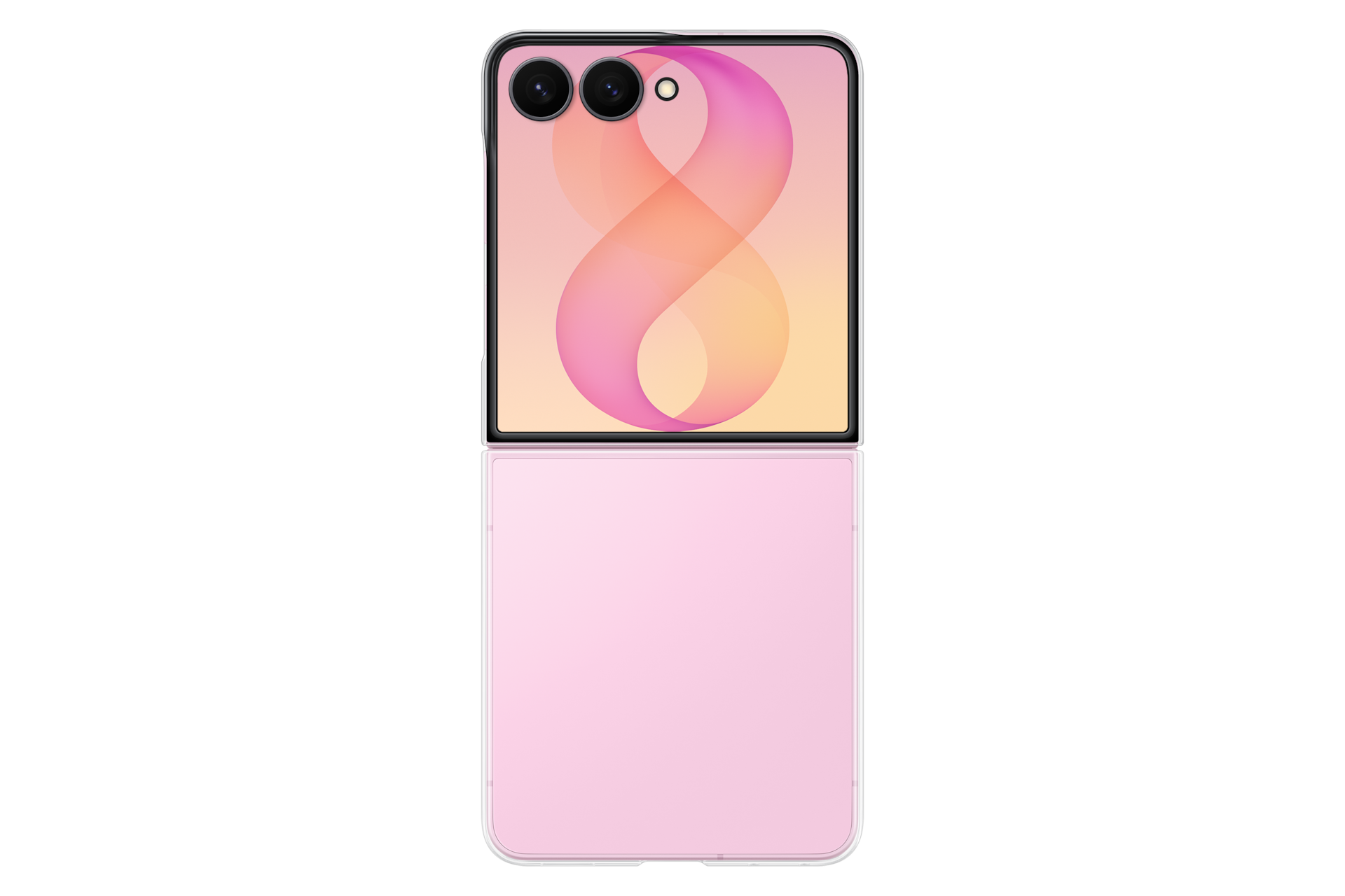 Galaxy Z Flip8 Kapak i tejdukshëm Front2 Transparent 