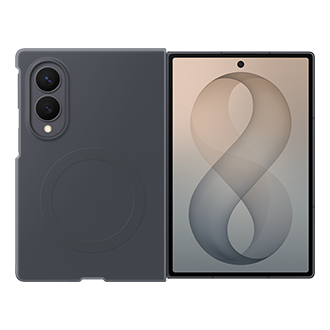 Galaxy Z Fold8 Kapak magnetik prej silikoni Front2 Graphite 