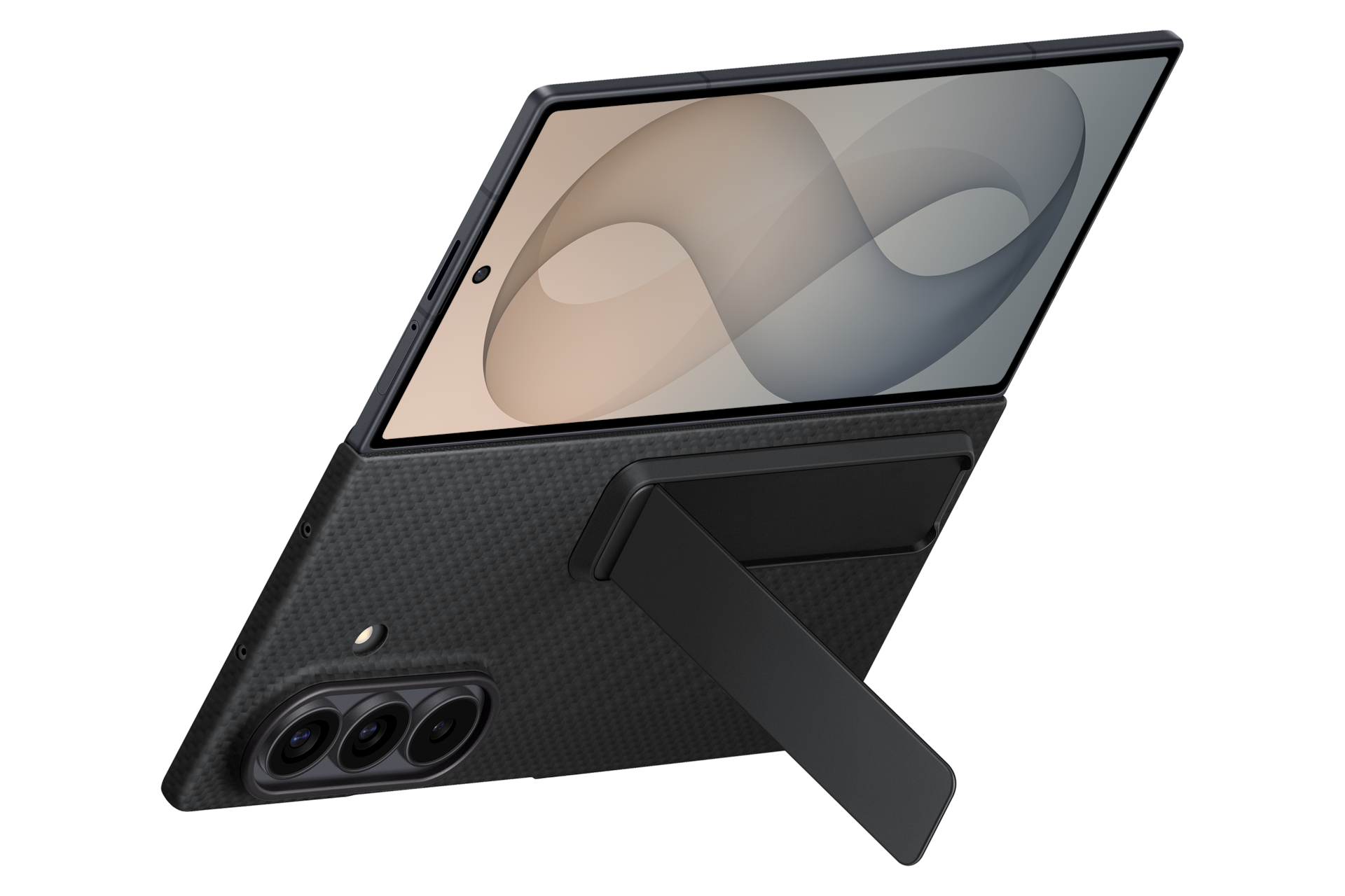 Galaxy Z Fold8 Ultra Carbon Standing Case Dynamic Black 