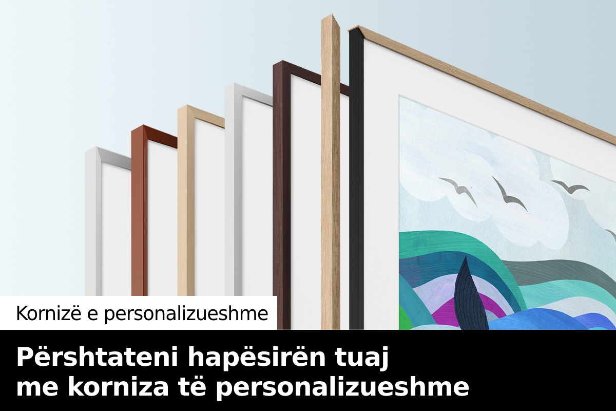Shfaqet një varietet të kornizave të personalizueshme të The Frame.
