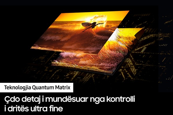 Neo QLED TV QN90C me Teknologjinë Quantum Matrix zbulon detaje të shkëlqyera si në skenat më të errëta, ashtu edhe në ato më të ndritshmet.