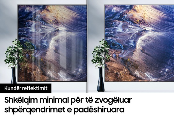 Neo Qled TV QN90C me ekran kundër reflektimit tregon imazh të qartë
