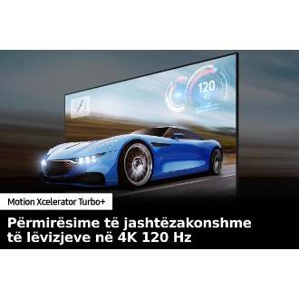 QLED TV Q70B me Motion Xcelerator Turbo+ shfaq qartë ekranin e lojës.