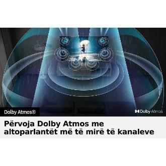 Valët e tingujve nga Dolby Atmos pulsojnë nga QLED TV Q80B duke u përhapur në të gjithë dhomën