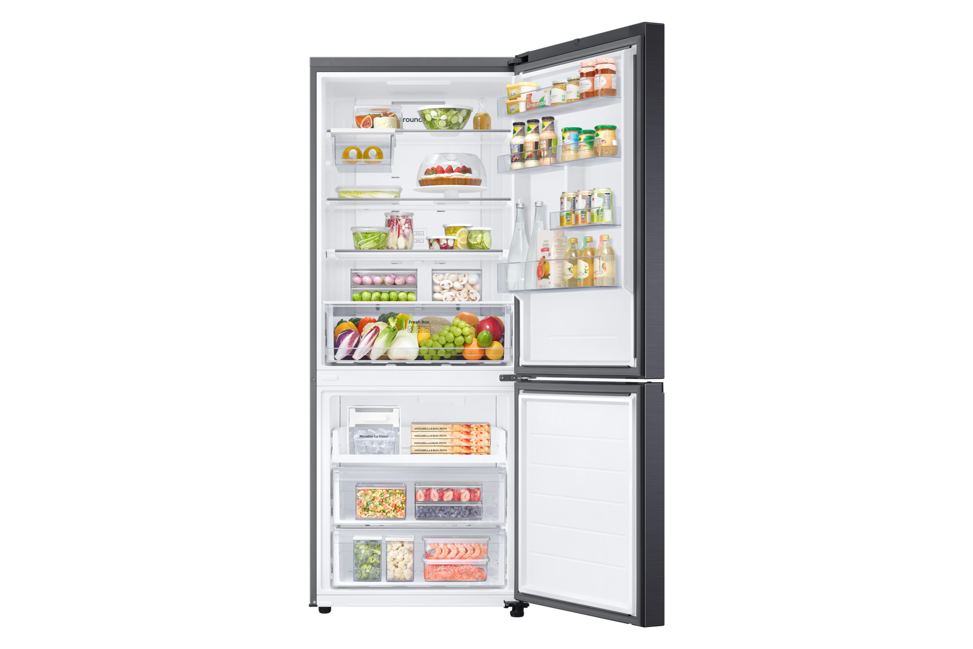 front-open-with-food Black Doi