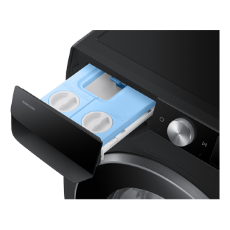Laundry with SmartThings AI Energy mode and Grade A Energy Efficiency Detail Black 