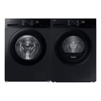 WW5000C Front load Washer with Ecobubble™ and SmartThings AI Energy Mode Front-Pair Black 