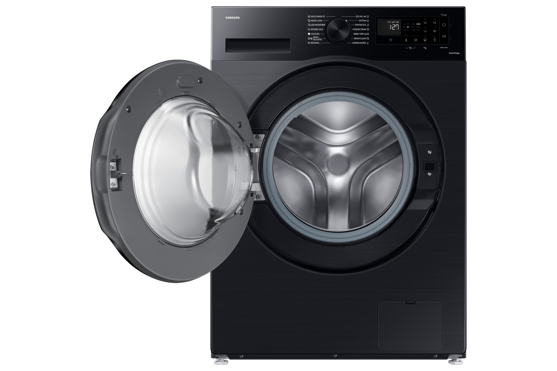 WW5000C Front load Washer with Ecobubble™ and SmartThings AI Energy Mode Front-Open Black 
