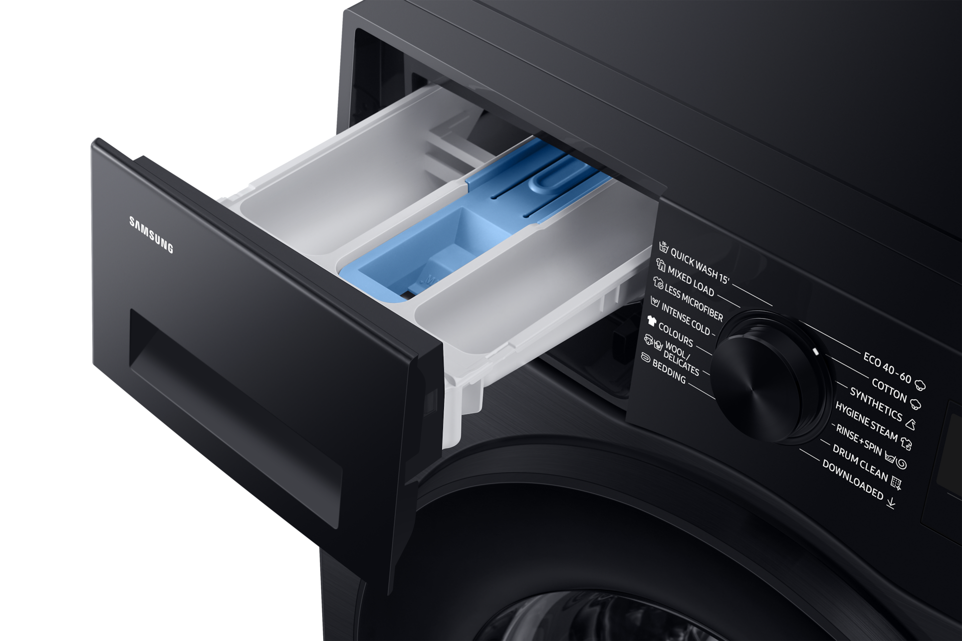 WW5000C Front load Washer with Ecobubble™ and SmartThings AI Energy Mode Detail Black 