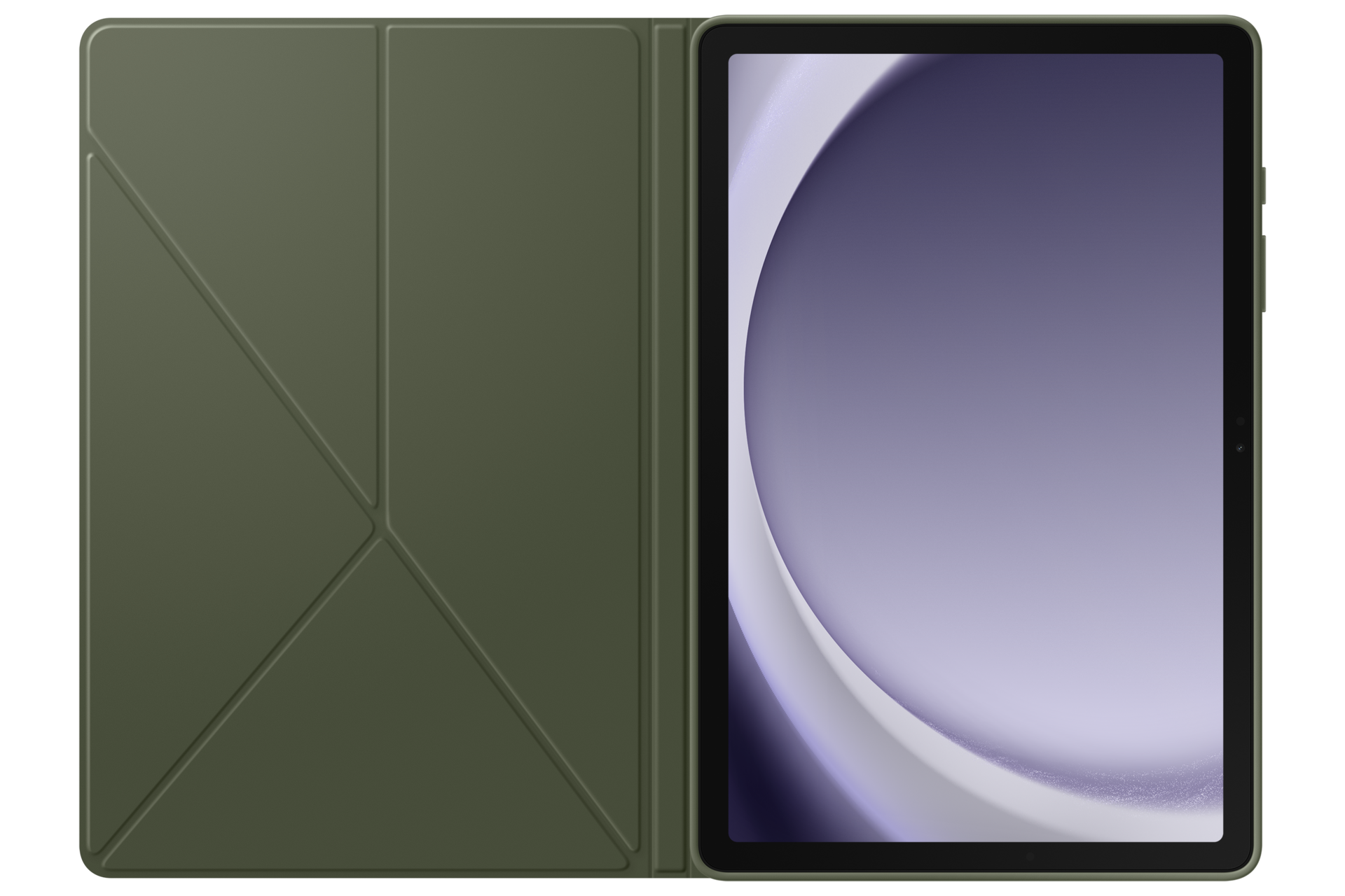 Galaxy Tab A9+ Book Cover Front-Open Black 