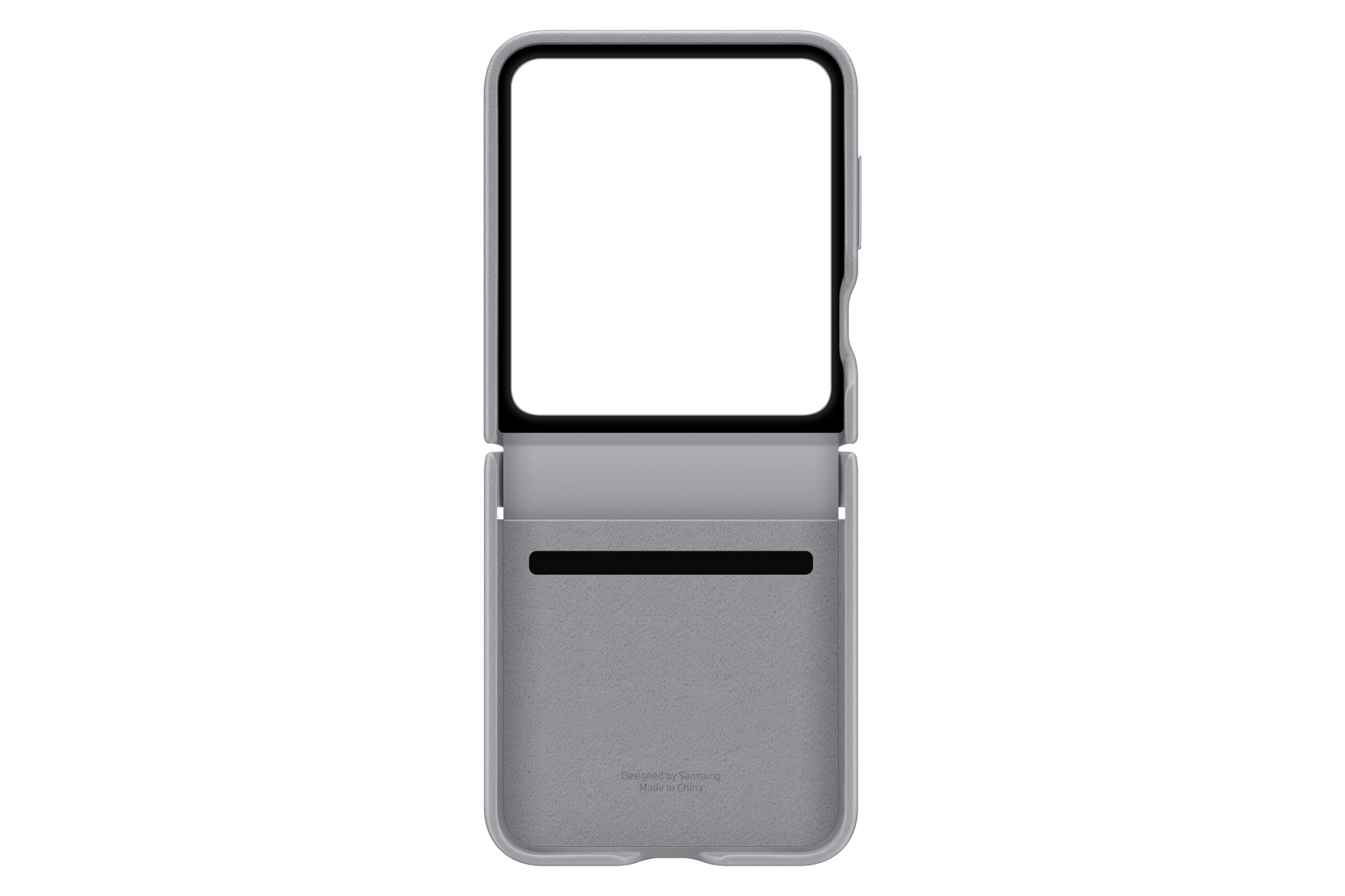 Kindsuit Case for Galaxy Z Flip7 FE Z Flip6 Back Gray 