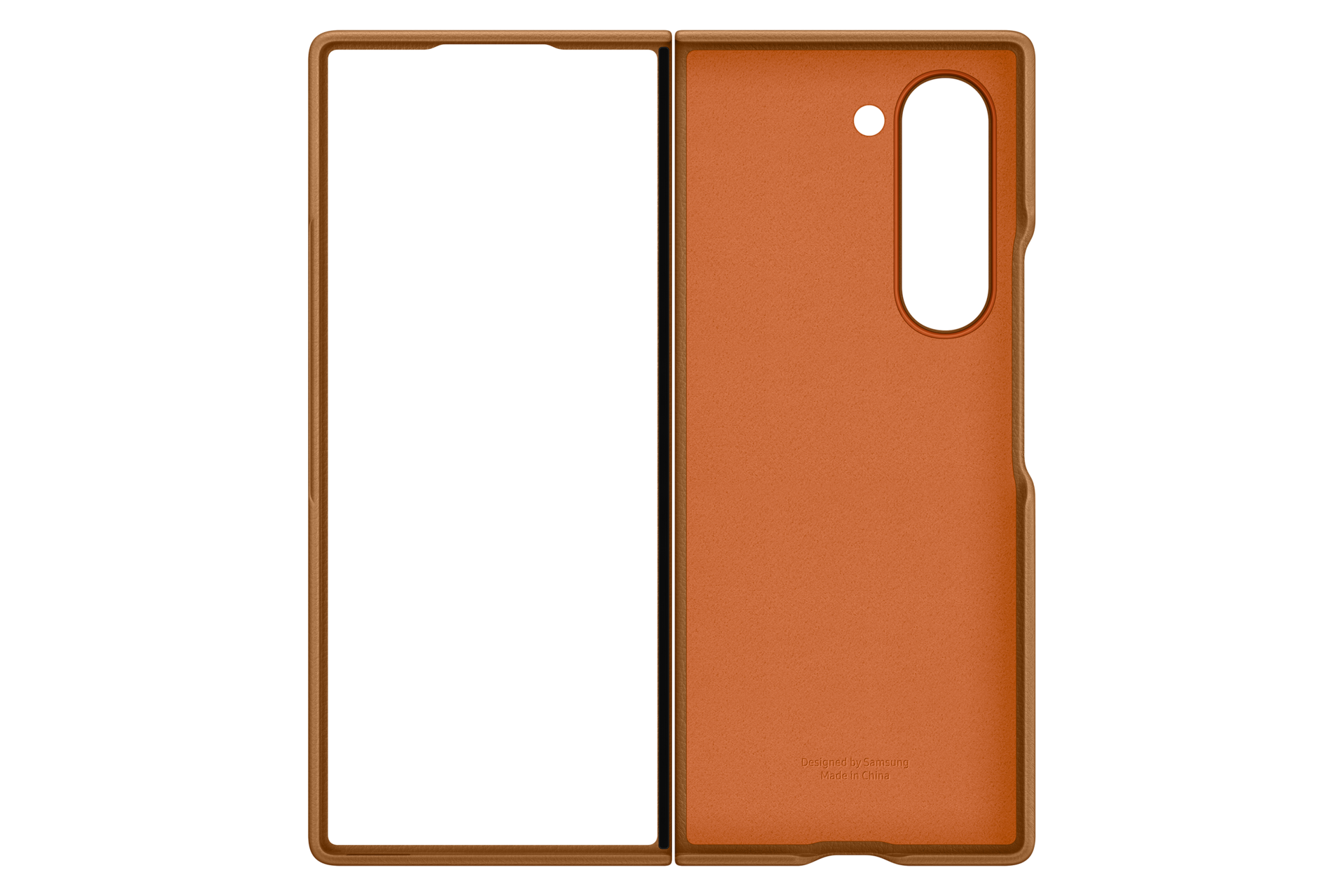 Galaxy Z Fold6 Kindsuit Case Back Tan 