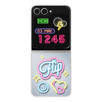 Flipsuit Case for Galaxy Z Flip7 FE Z Flip6 Front2 Gray 