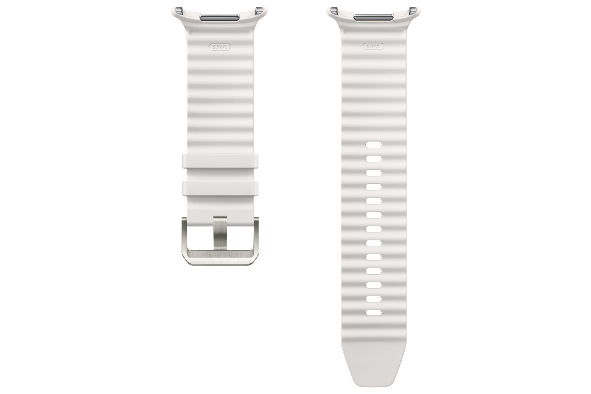 Galaxy Watch Ultra PeakForm Band Back White Sand 