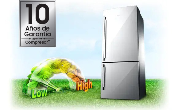 Compresor Digital Inverter y 10 Años de Garantía