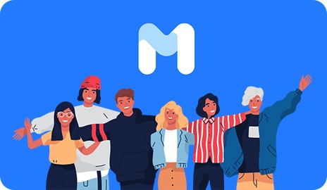 A group of friends, who have their arms around each other, are animated below a large Samsung Members Logo.