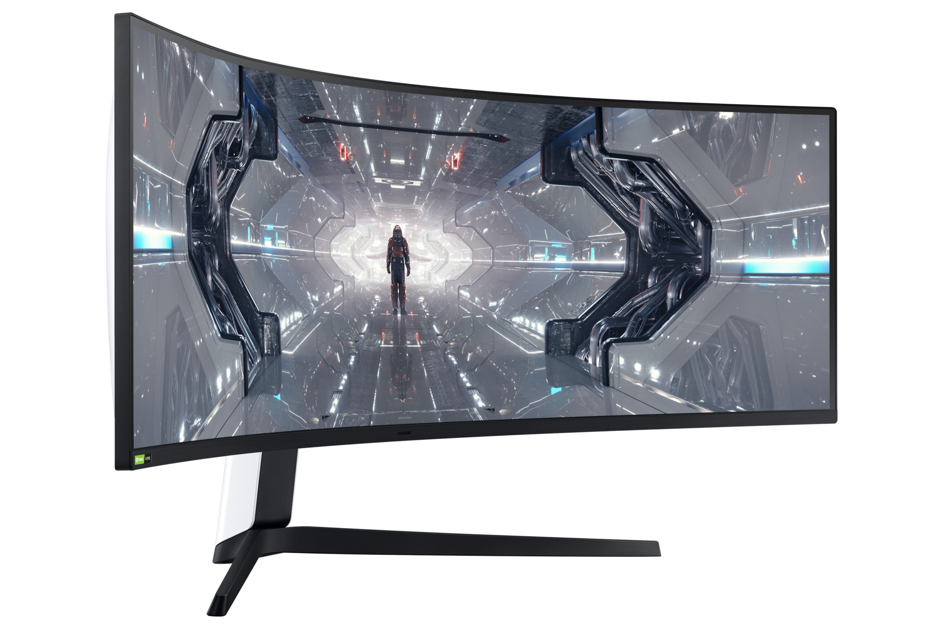 Monitor para juegos SAMSUNG Odyssey G9 de 49 pulgadas, QHD, 240Hz, 1000R  curvado, QLED, NVIDIA G-SYNC y FreeSync