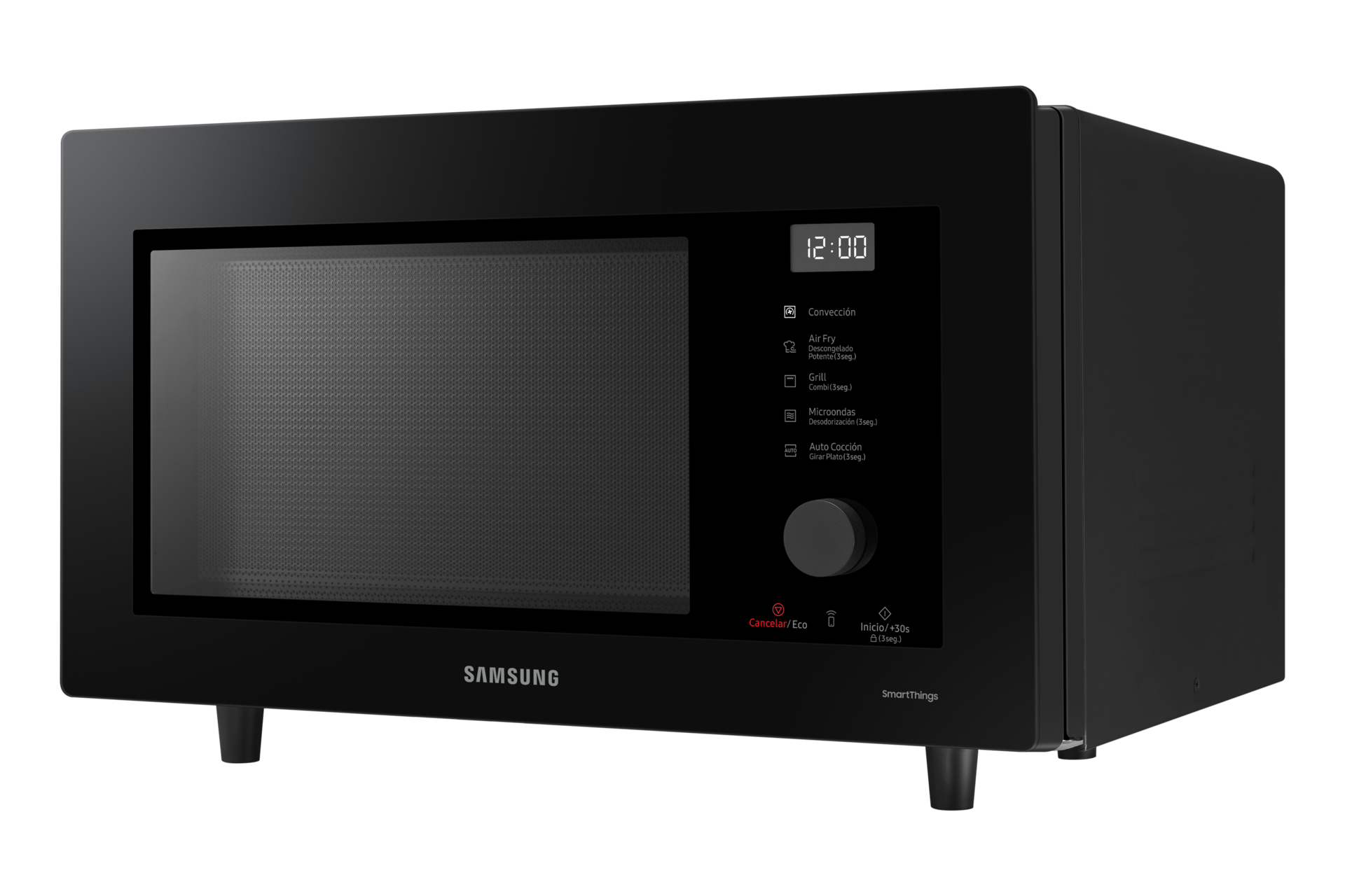 MW7300B Horno microondas por convección con horno microondas todo en uno y control inteligente R-Perspective Negro