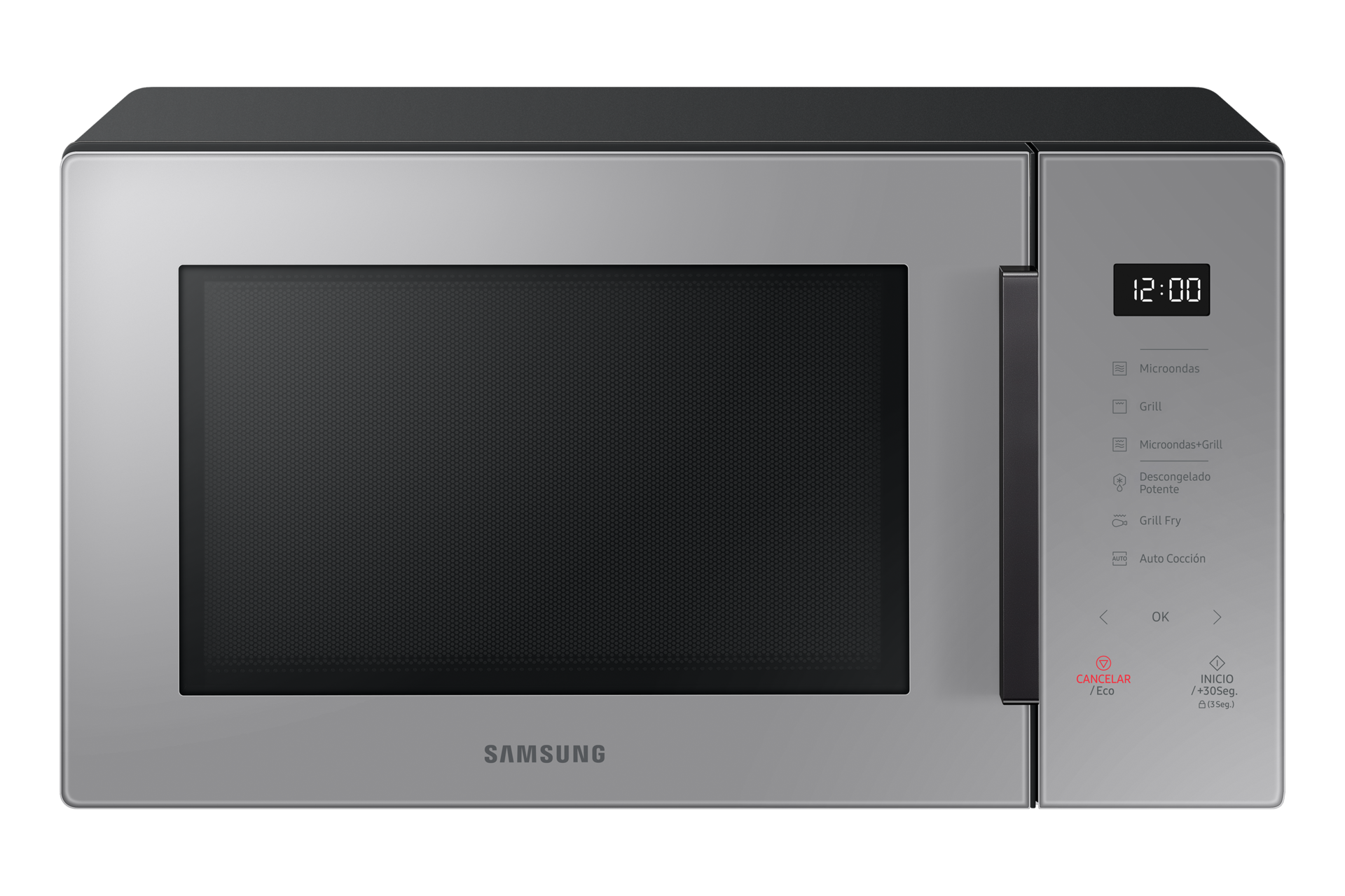 Microondas Samsung Mg23f3k3tas 23l Silver 800w Con Grill