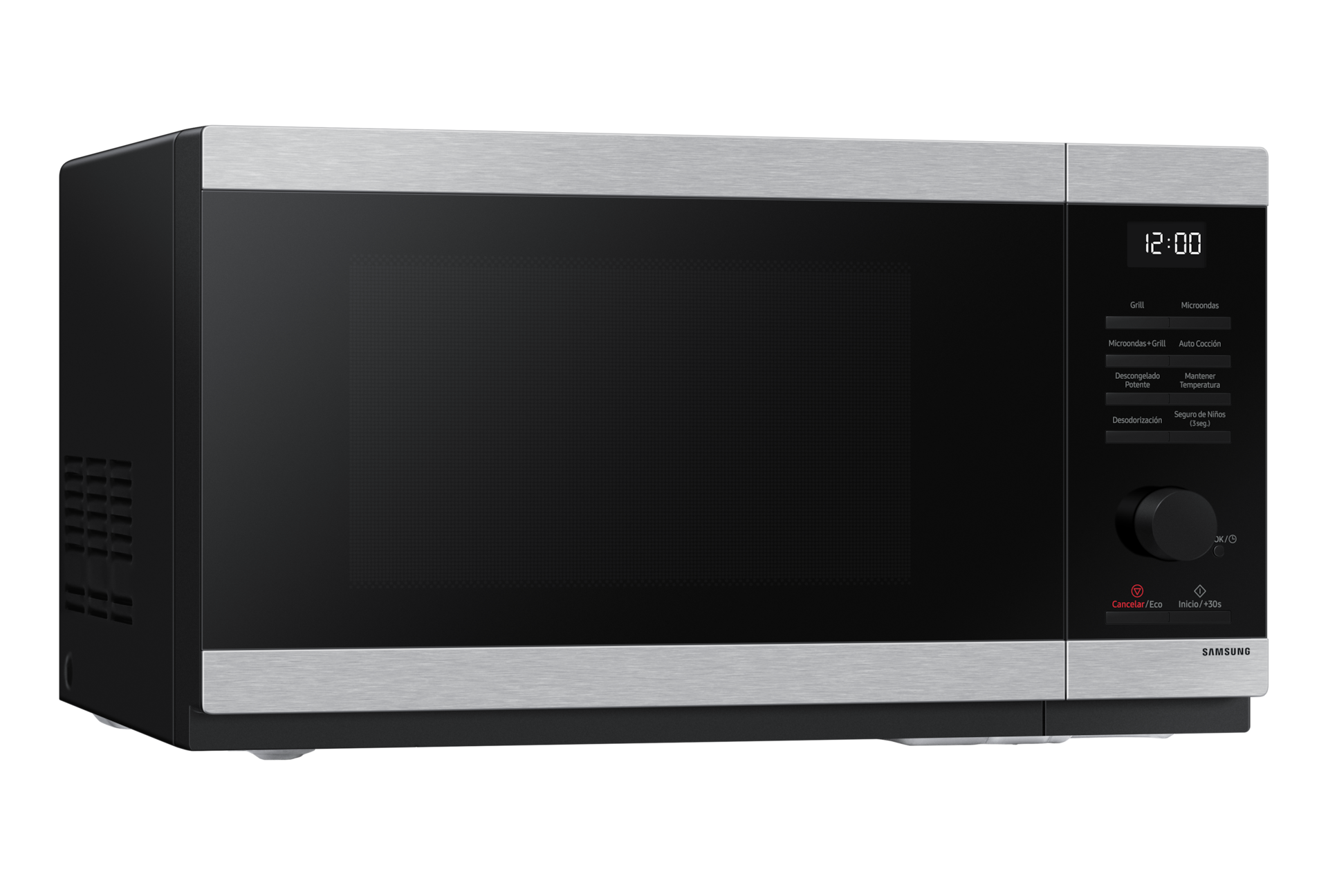 MW4000D Grill/Solo MWO con función para freír y descongelar pan L-Perspective Silver