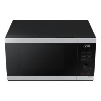 MW4000D Grill/Solo MWO con grill, función para freír y descongelar pan. Vista superior. Color plata.
