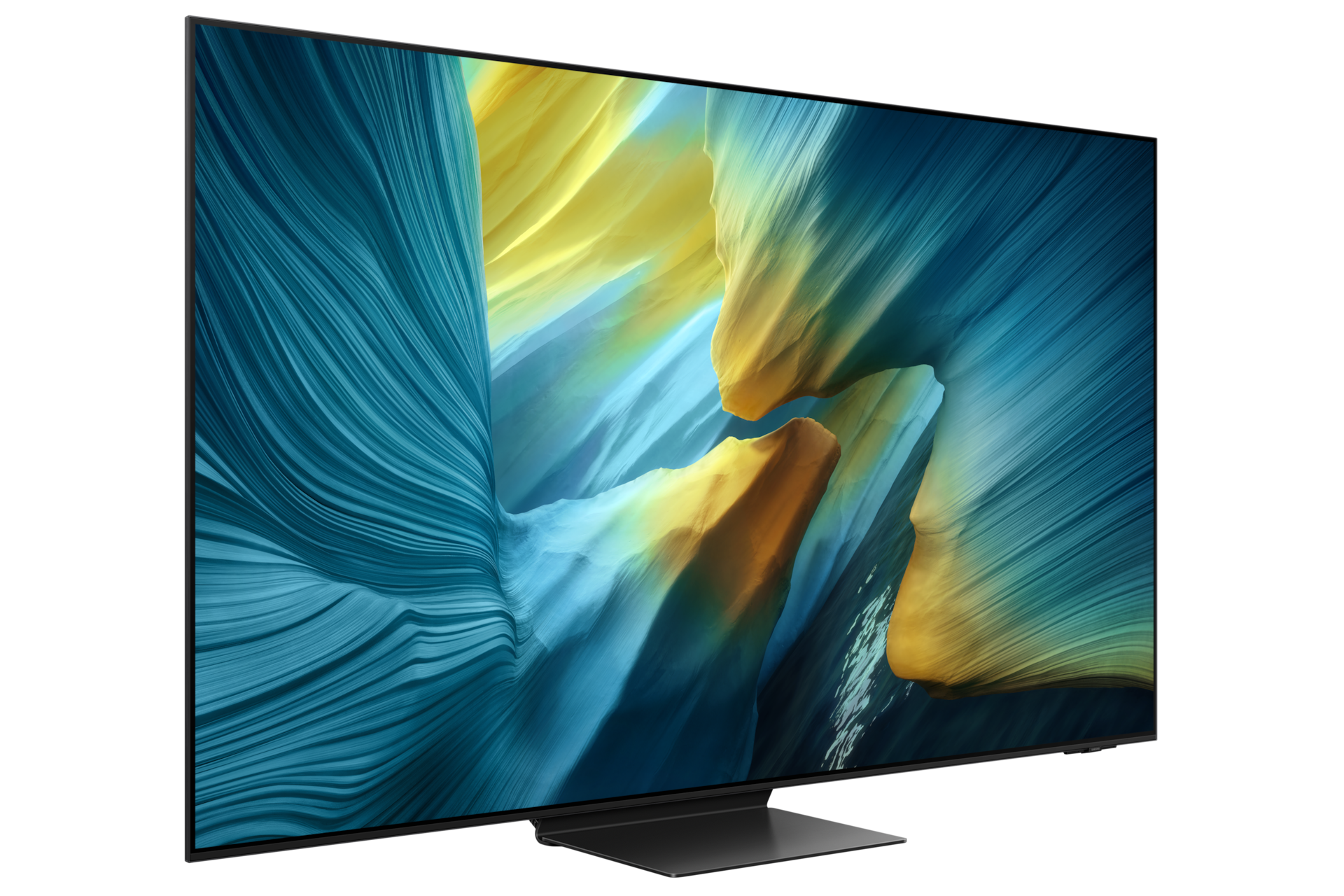 size OLED S95F 4K Samsung Vision AI Smart TV 2025 L-Perspective1 Black 