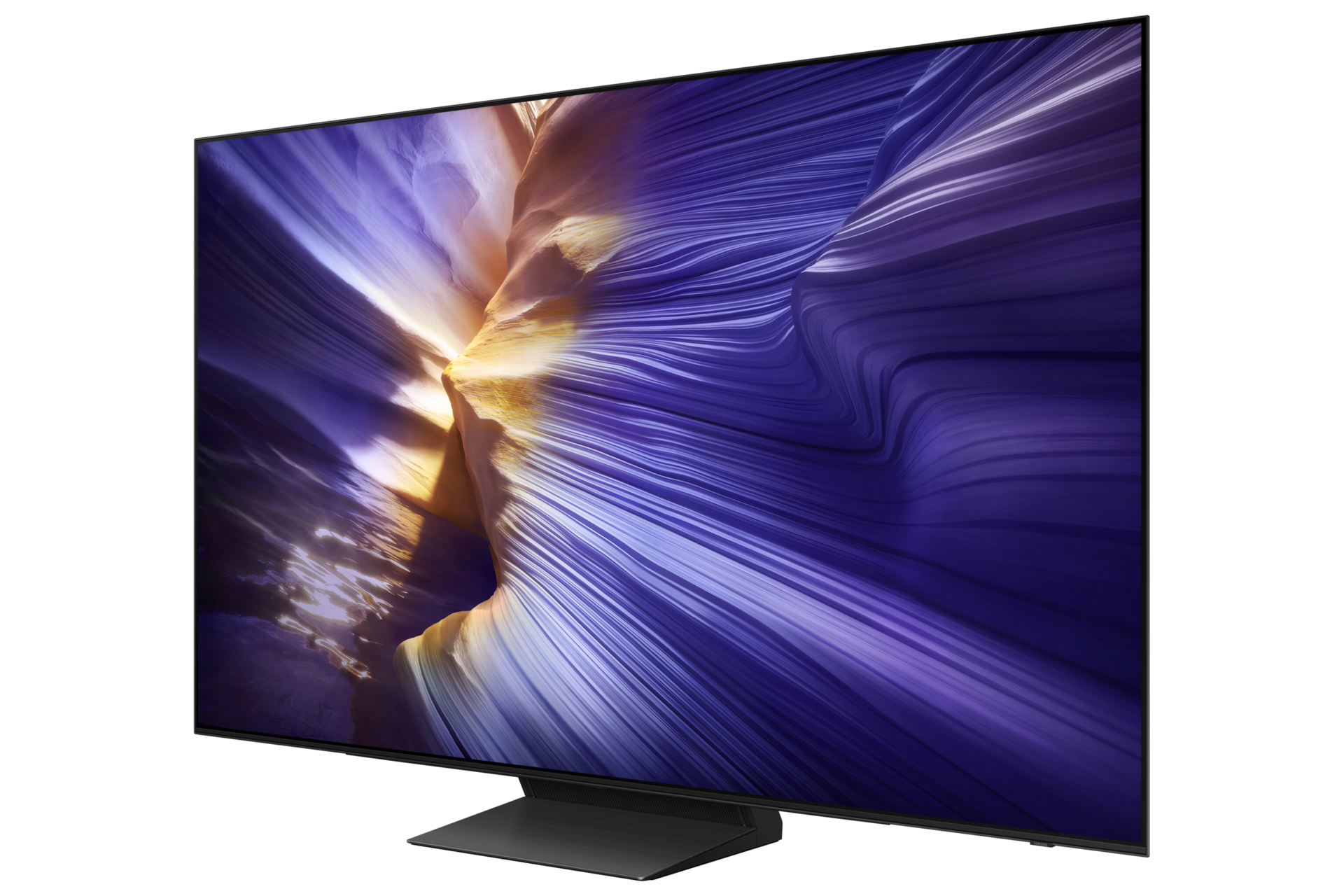 OLED S90F 4K Samsung Vision AI Smart TV 2025 R-Perspective1 Black 
