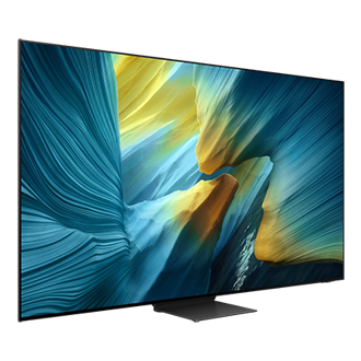 size OLED S95F 4K Samsung Vision AI Smart TV 2025 L-Perspective1 Graphite 