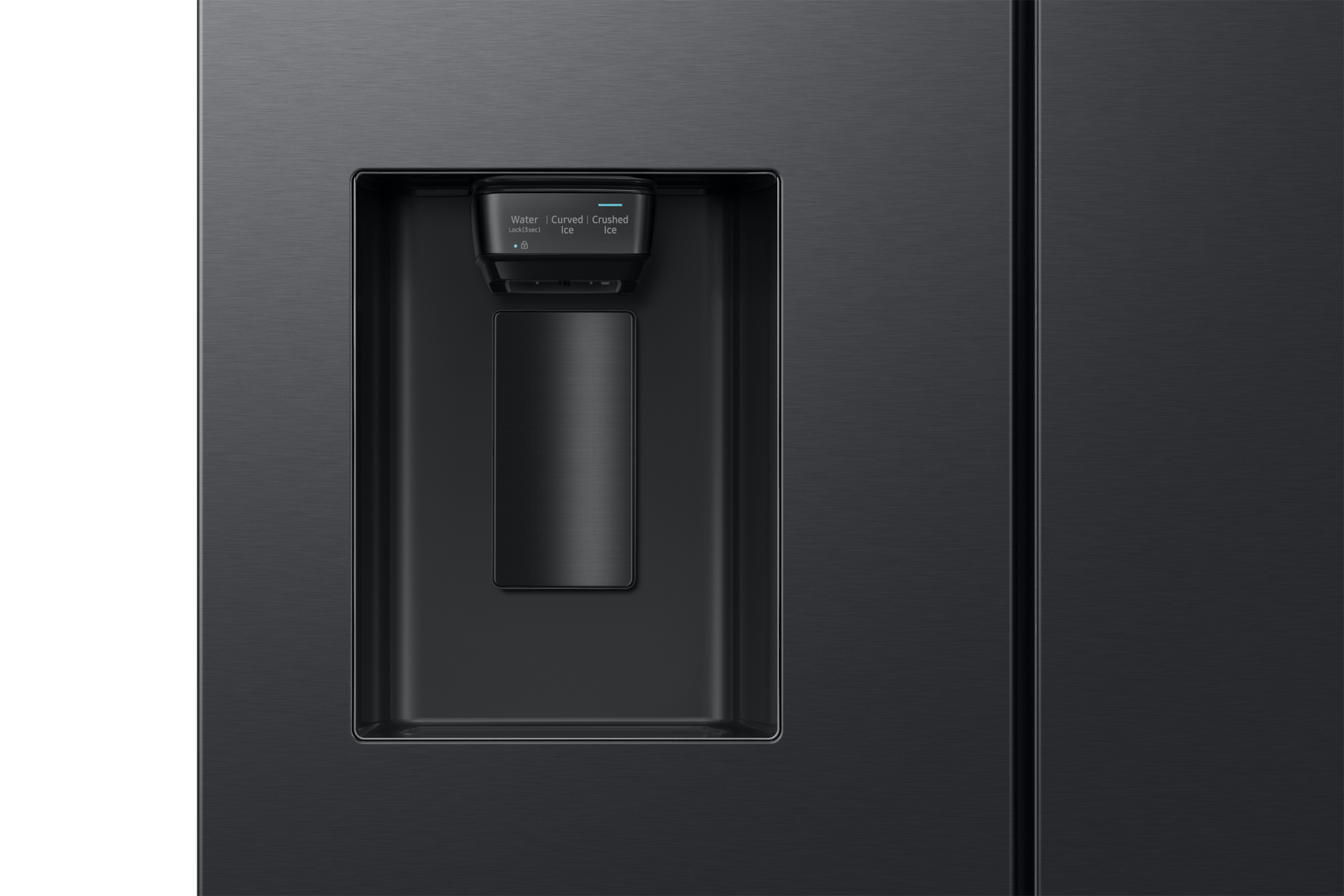 external-ice-and-water-dispenser Black
