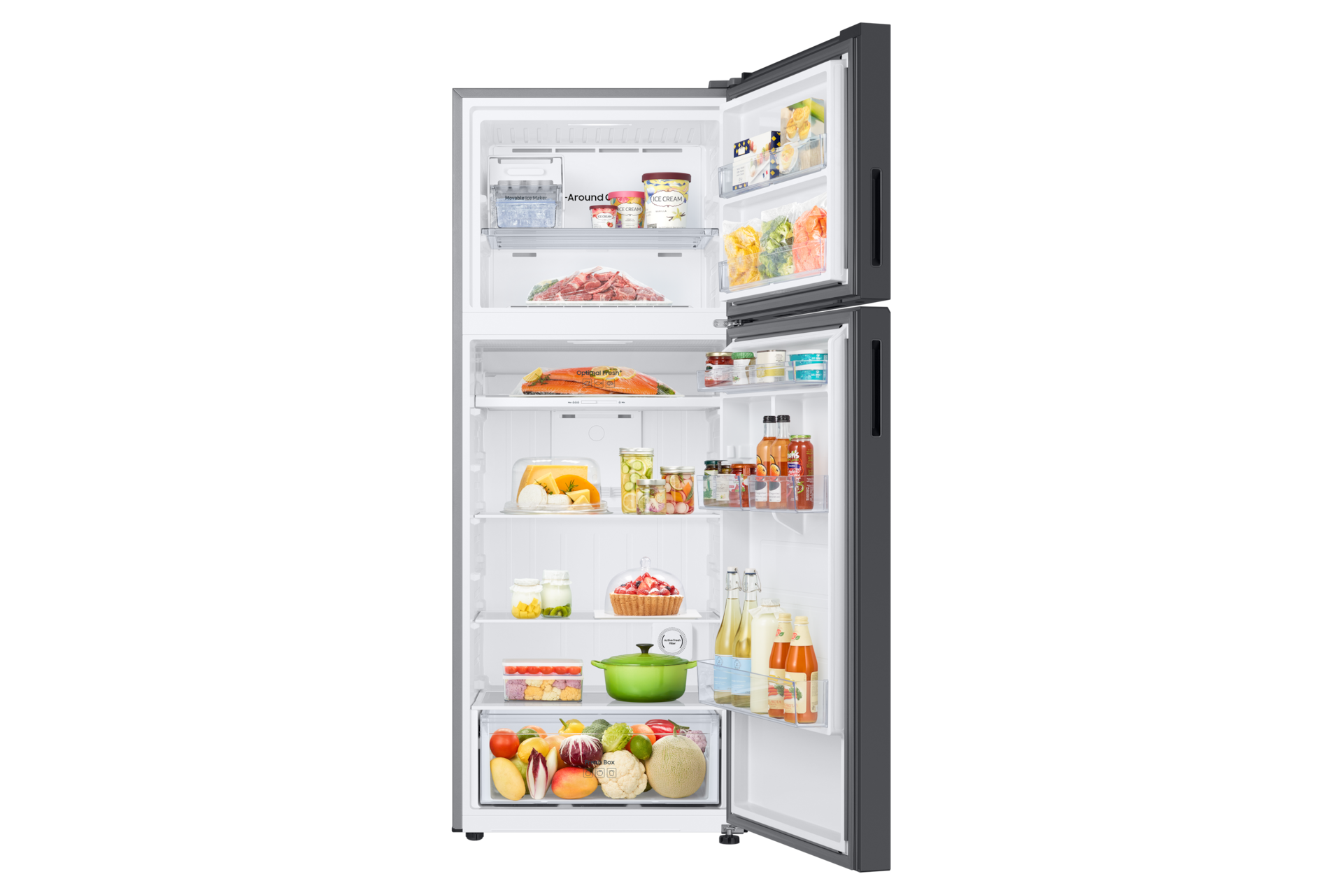 front-open-with-food Clean Black