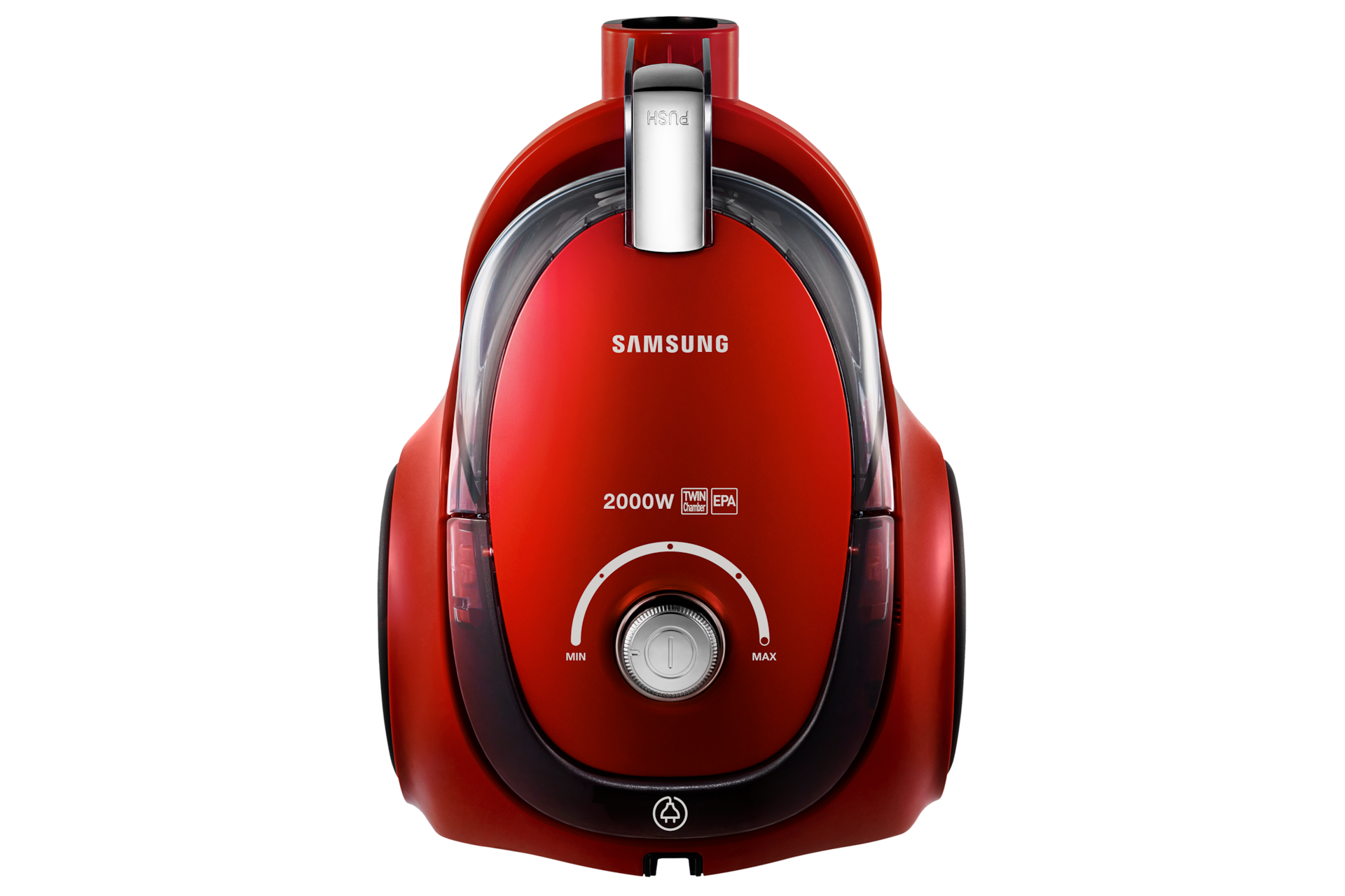 Aspiradora Samsung Sin Bolsa 2000 W Roja Vc20ccnmarf Color Rojo