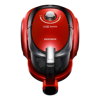 Aspiradora Samsung Sin Bolsa 2000 W Roja Vc20ccnmarf Color Rojo