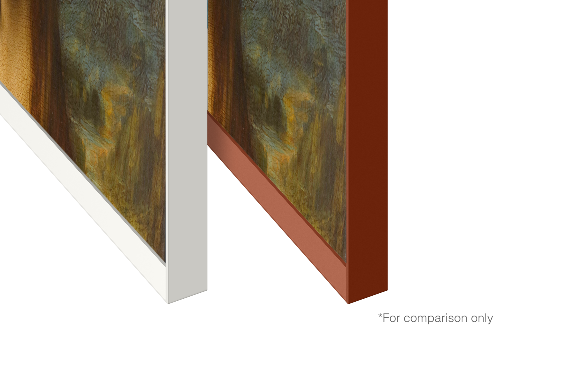 marco the frame color blanco plano detalle