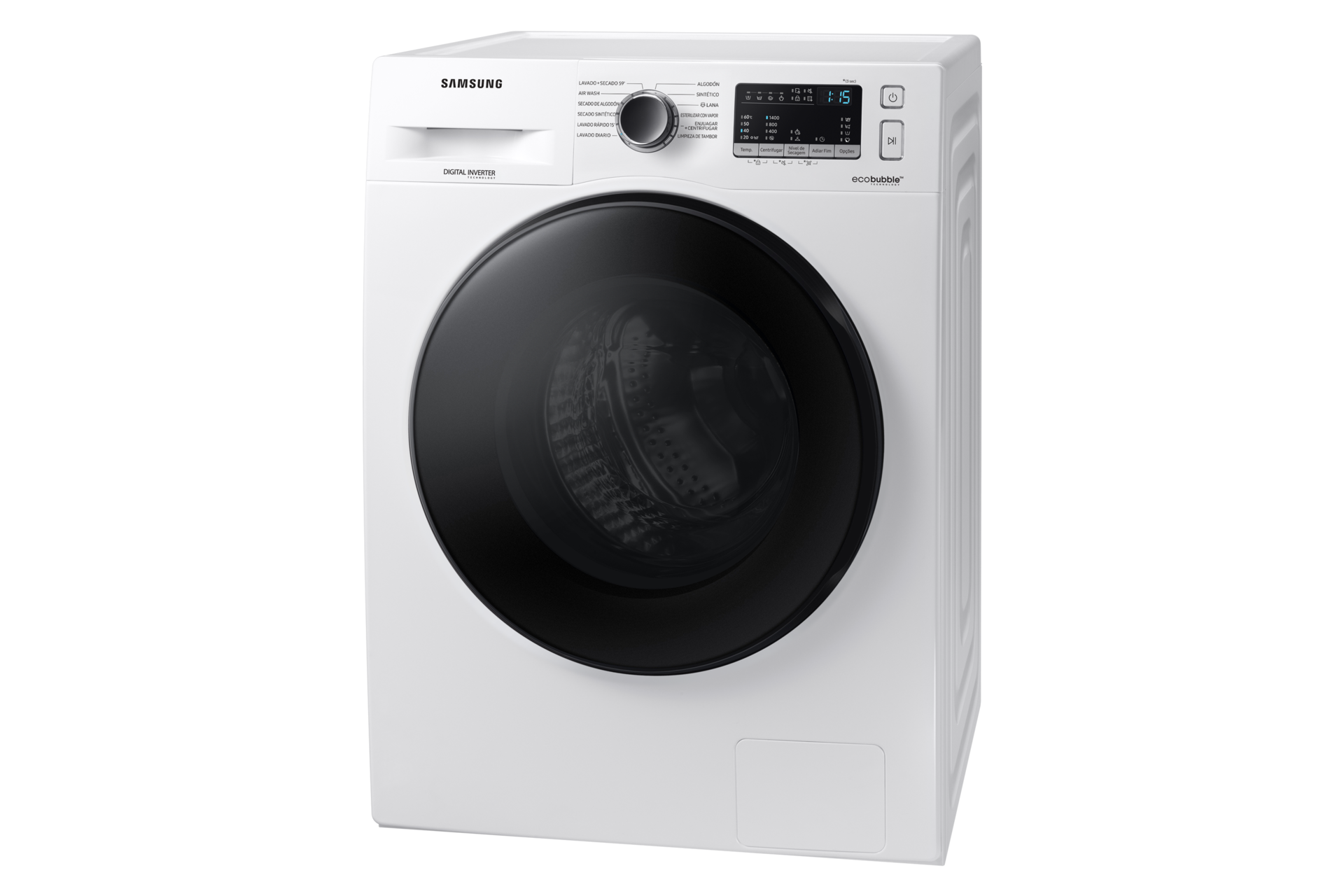WD4000T (WD80T4046CW/EF) Combo with Air Wash, Drum Clean, Bubble Soak R-Perspective White 
