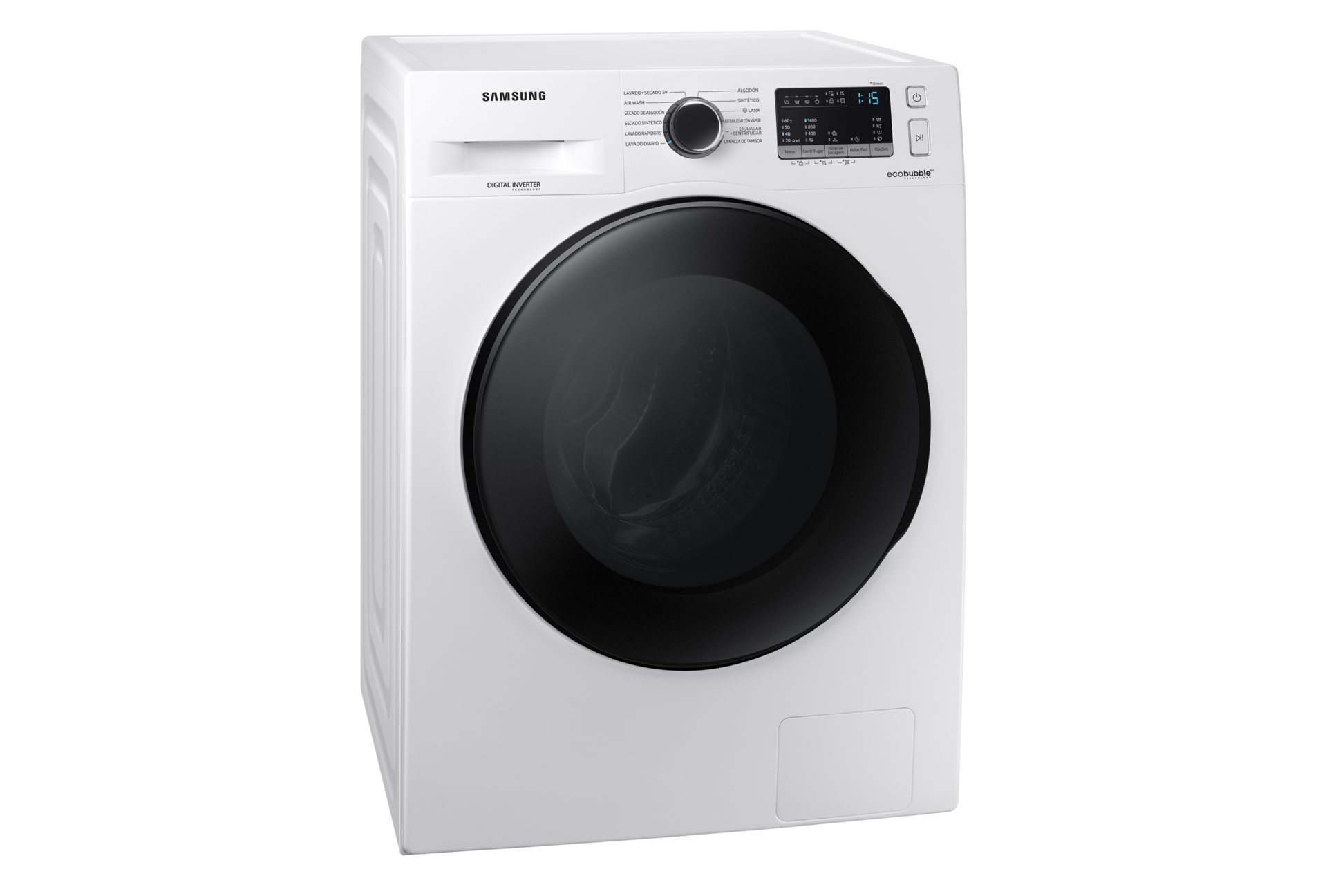 WD4000T (WD80T4046CW/EF) Combo with Air Wash, Drum Clean, Bubble Soak L-Perspective White 