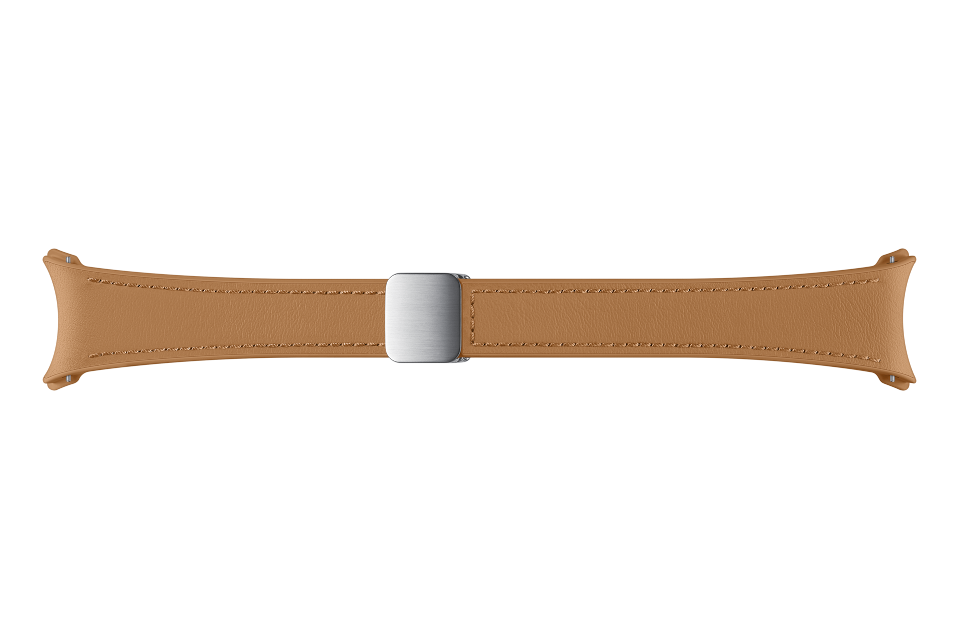 Samsung Galaxy Watch6 D-Buckle Hybrid Eco-Leather Band Slim (S/M), Camel