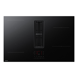 Cooktop Extractor Induction Hob and Anti Scratched Glass . Front Black 
