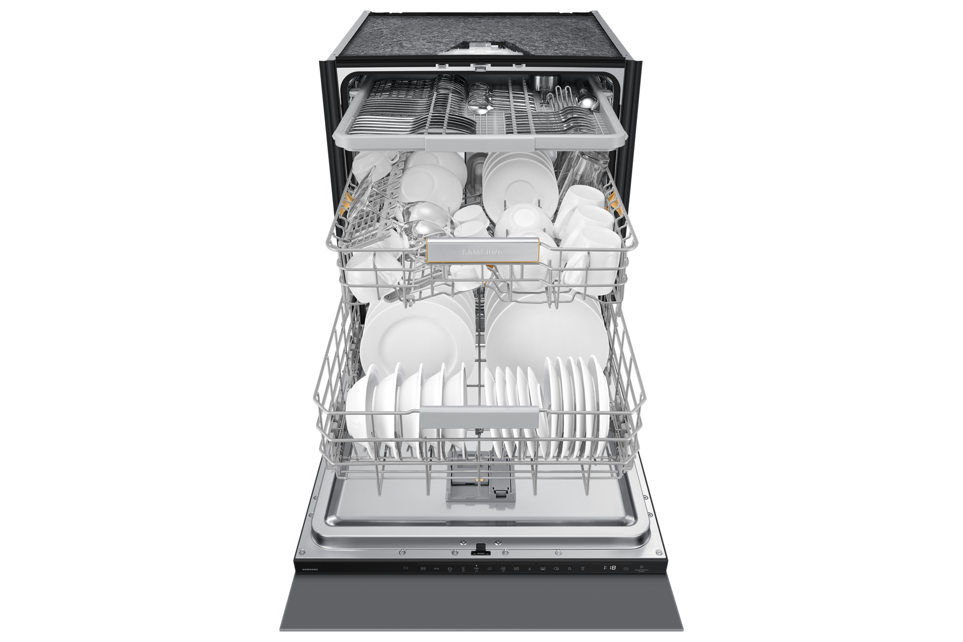 Vollintegrierbarer Geschirrspüler mit WaterJet Clean™ 14 Maßgedecke Front-Open3 Gray 
