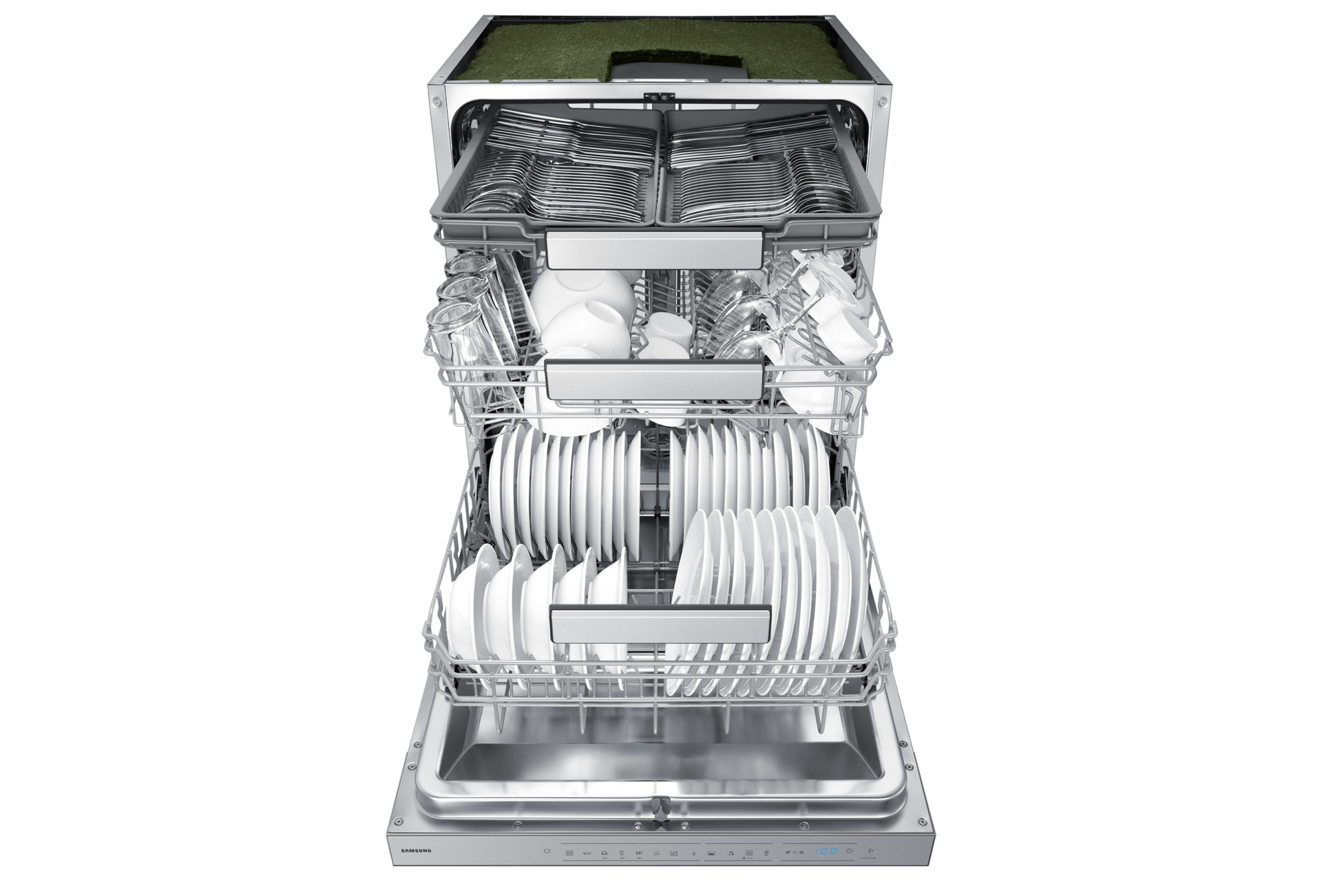 Samsung Serie 7 Geschirrspüler teilintegriert Front-Open3 White 