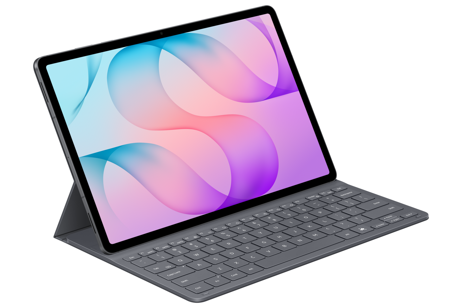 Book Cover Keyboard Slim for Galaxy Tab S12+ Standing1 Black 
