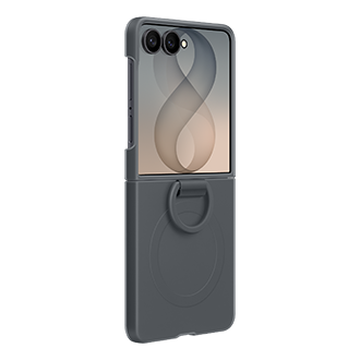 Galaxy Z Flip8 Silicone Ring Magnet Case Dynamic Graphite 